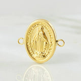 Herraje Virgen Milagrosa 0.65g / 1.5cm Oro Amarillo 18K