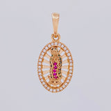 Dije Virgen De Guadalupe 2.4g / 2.5cm Oro Rosa 18K