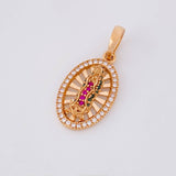 Dije Virgen De Guadalupe 2.4g / 2.5cm Oro Rosa 18K