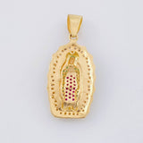 Dije Virgen De Guadalupe 5.15g / 3.6cm Oro Amarillo 18K