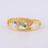Anillo Corazones Ascendentes 2.3g / T7 1/4 Oro Amarillo 18K