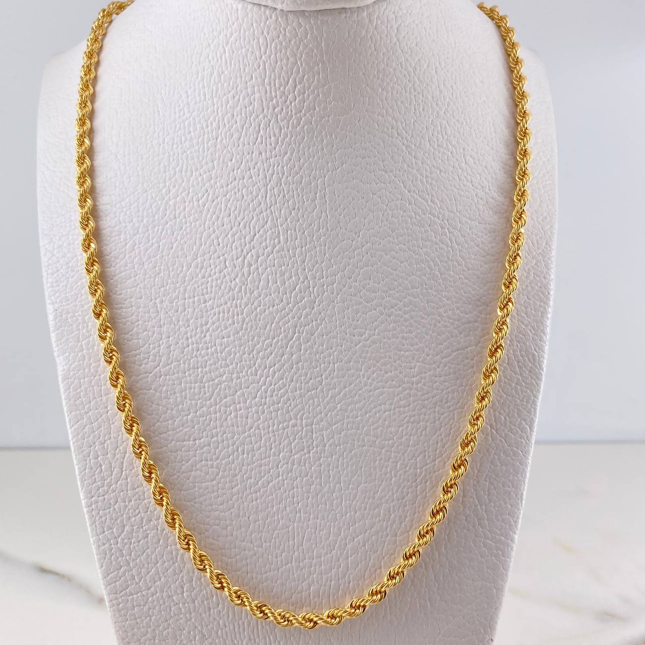 Cadena Lazo 6.9gr / 50cm / 3mm Oro Amarillo +3 18K &