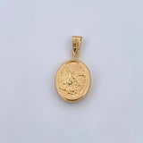 Dije San Miguel Arcangel 1.15gr / 2.5cm / Troquelado Oro Amarillo 18K &