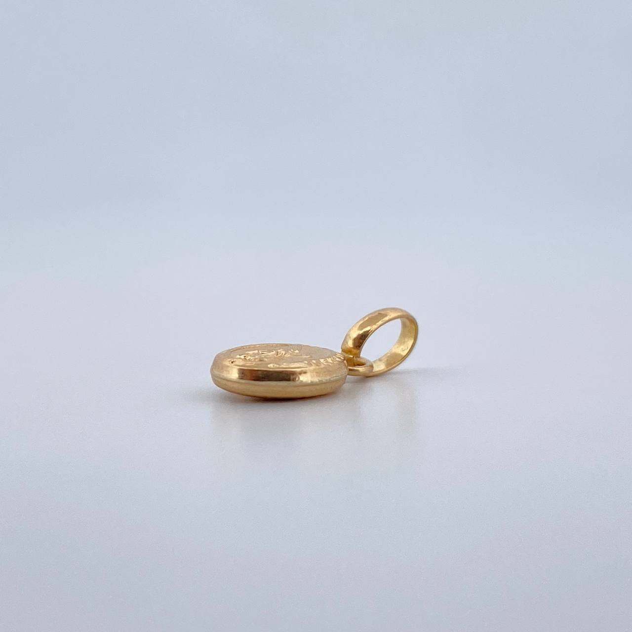 Dije San Miguel Arcangel 0.35gr / 1.5cm / Troquelado Oro Amarillo 18K &