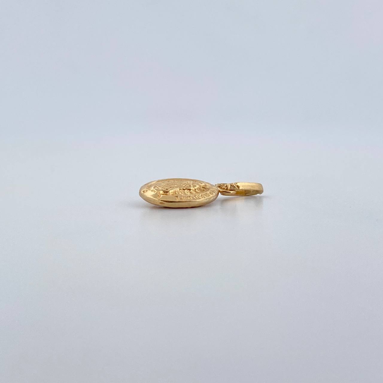 Dije Virge Guadalupe 0.4gr / 1.8cm / Troquelado Oro Amarillo 18K &
