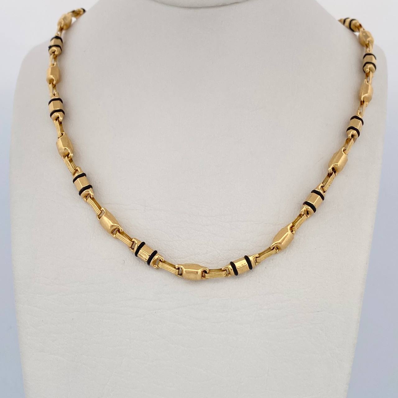 Cadena Rustico Barril 14.35gr / 60cm / Oro 18K &