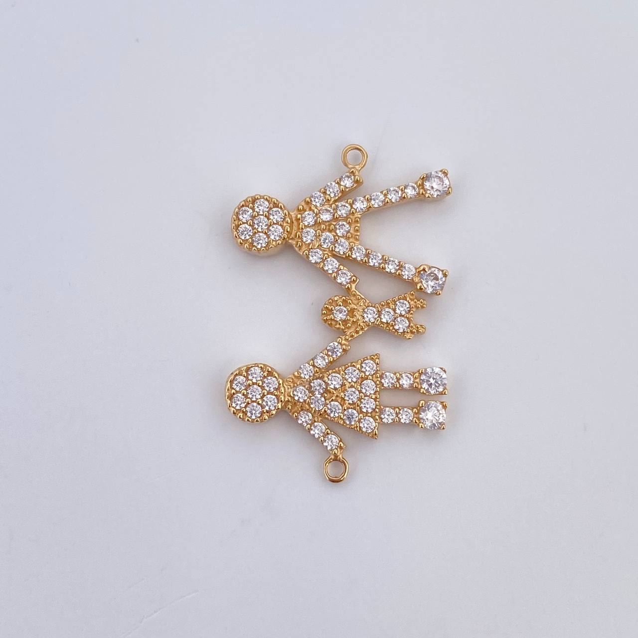 Herraje Familia 1.6gr / 2.2cm / Oro 18K &