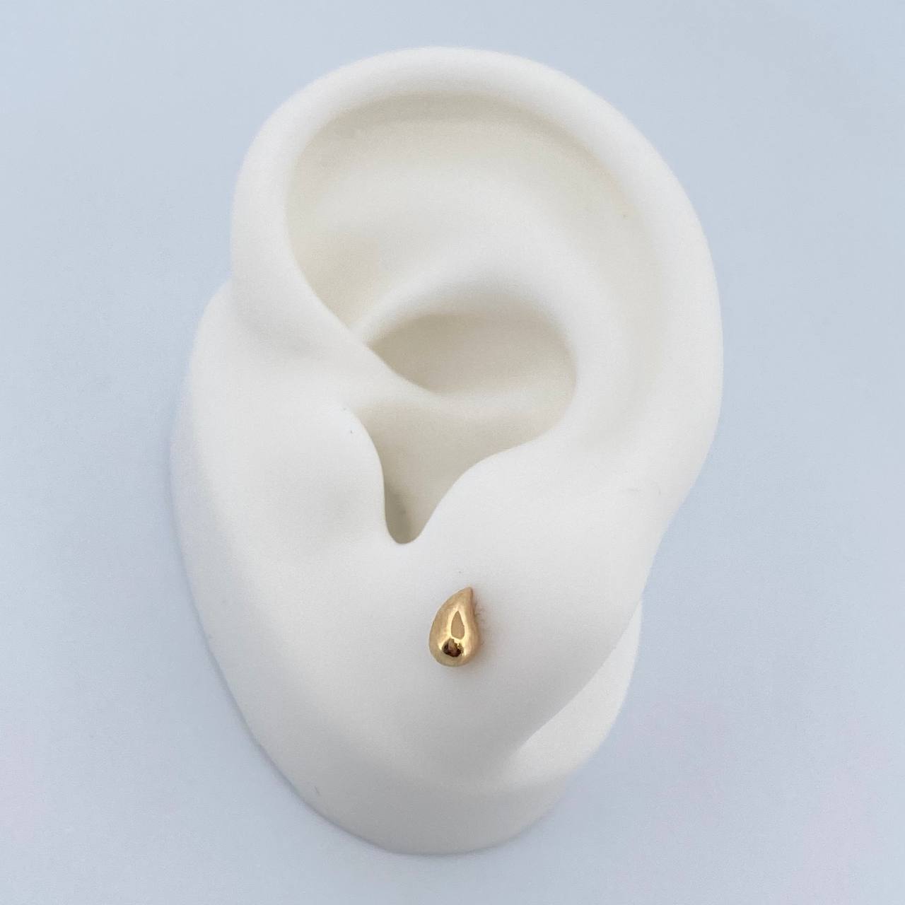 Topos Gota 0.45gr / 3mm Oro Amarillo 18K $