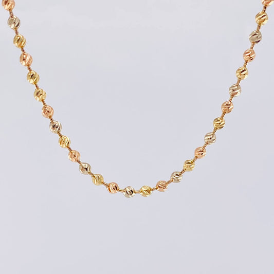 Cadena Militar 17.2 g / 61 cm / 3.1mm Tres Oros 18K