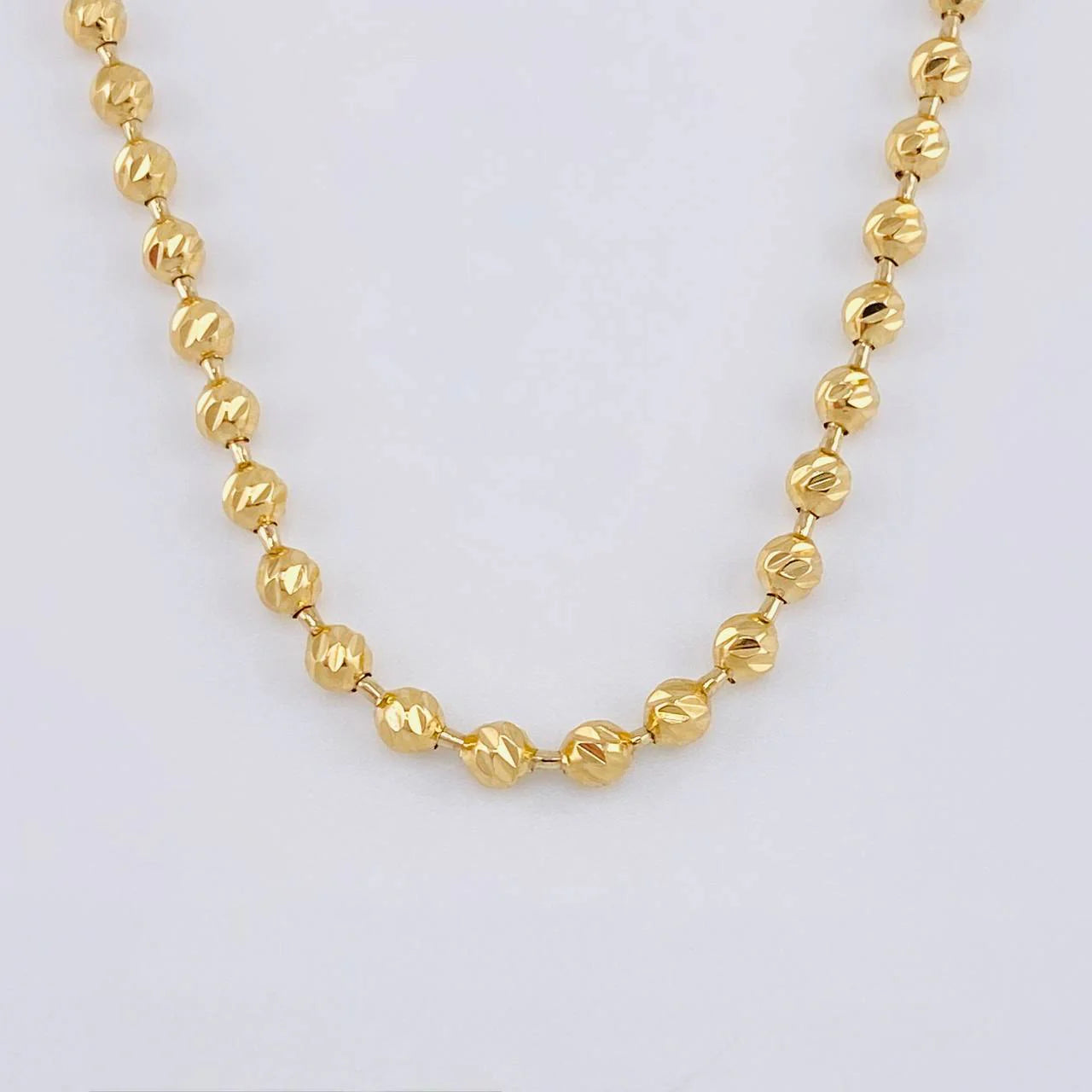 Cadena Militar Media Militar 21.8g / 46.5cm / 4.85mm Oro Amarillo 18K
