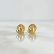 Topos Corazón Bordeado 0.55gr / 5mm Centro Diamantado Oro Amarillo 18K ©
