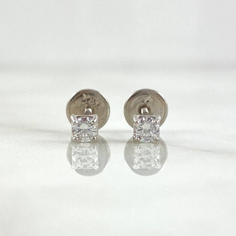 Topos Caja 0.7gr / 3mm Diamantes Blancos 10pts Oro Blanco 18K (Joya) ©