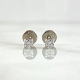 Topos Caja 0.7gr / 3mm Diamantes Blancos 10pts Oro Blanco 18K (Joya) ©