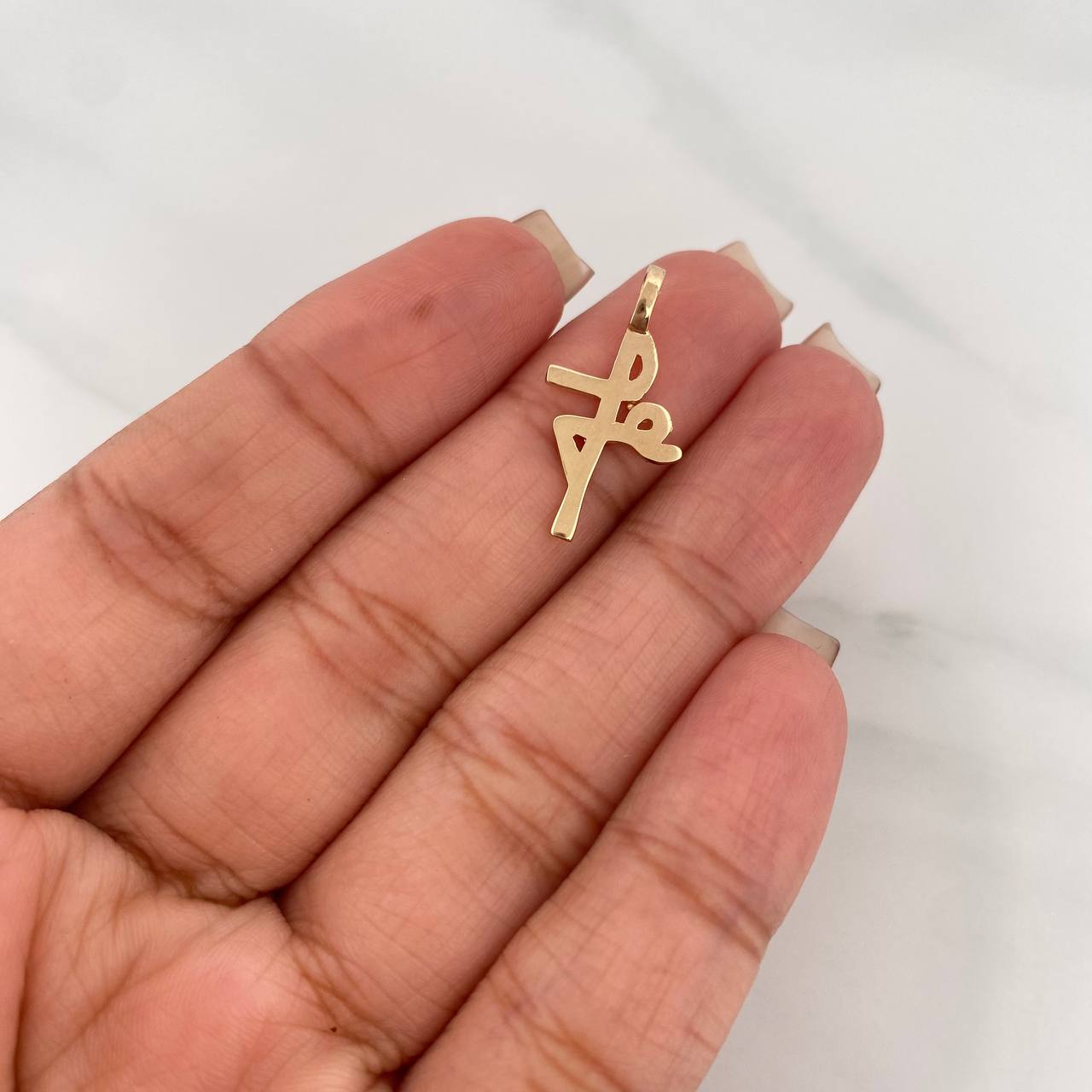 Dije Cruz Fe 1.15 g / 2.5 cm Oro Amarillo 18K