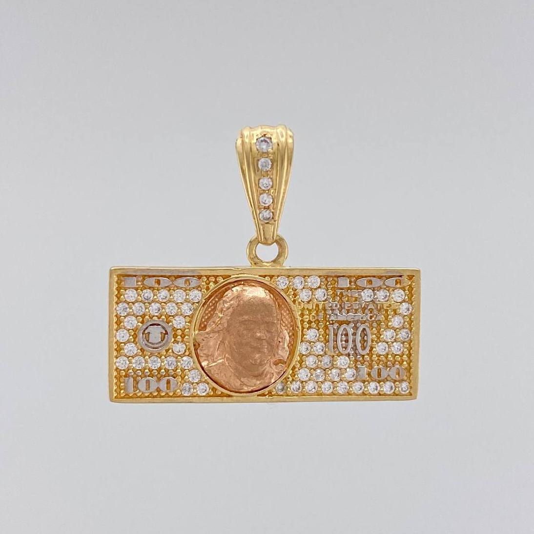 Dije One Dolar 3.8 g / 2.2 cm Tres Oros 18K