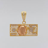 Dije One Dolar 3.8 g / 2.2 cm Tres Oros 18K