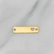 Herraje Placa Corazón 0.75 g / 2.6 cm Oro Amarillo 18K