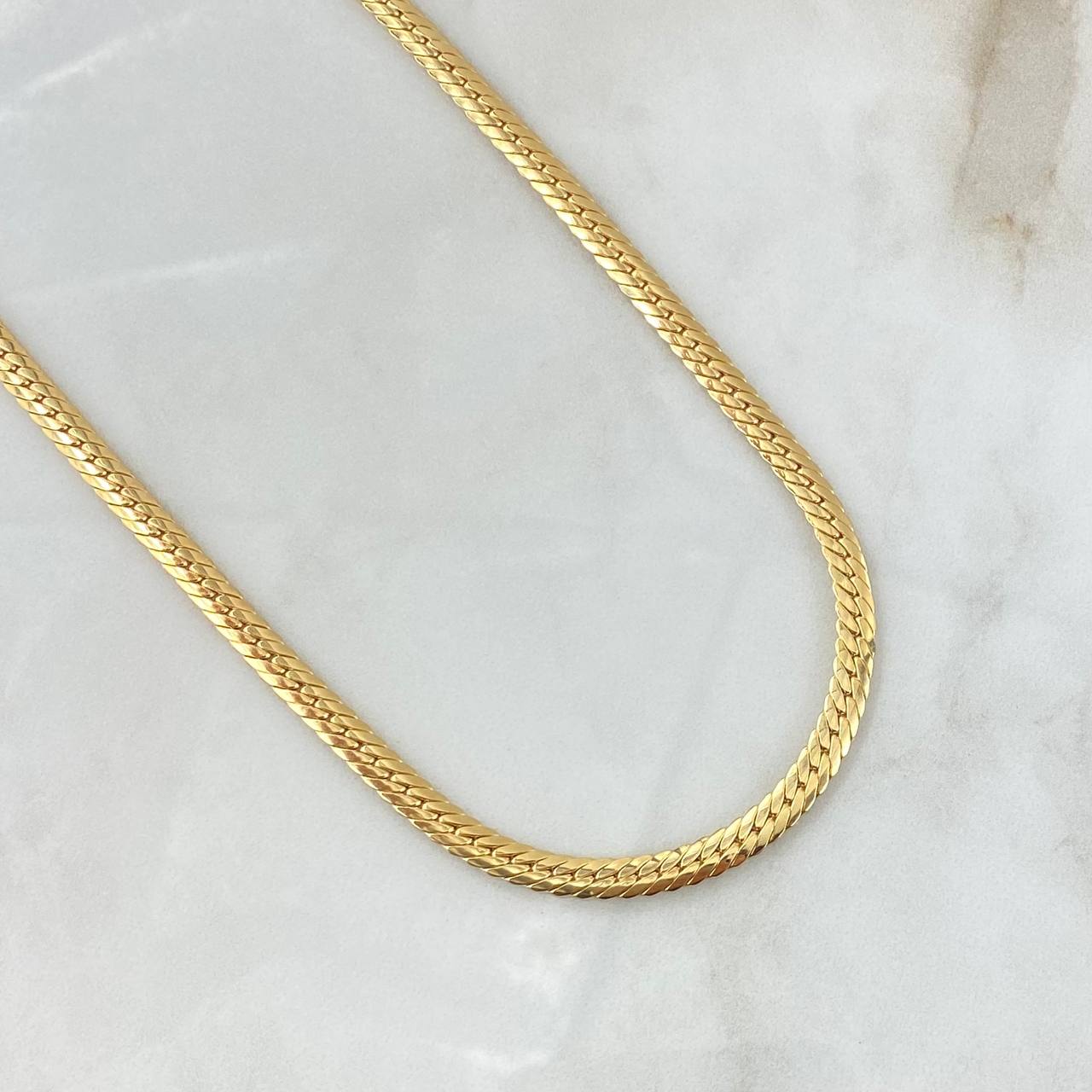 Cadena Serpiente 15.55gr / 60cm / 4.8mm Oro Amarillo +3 18K *