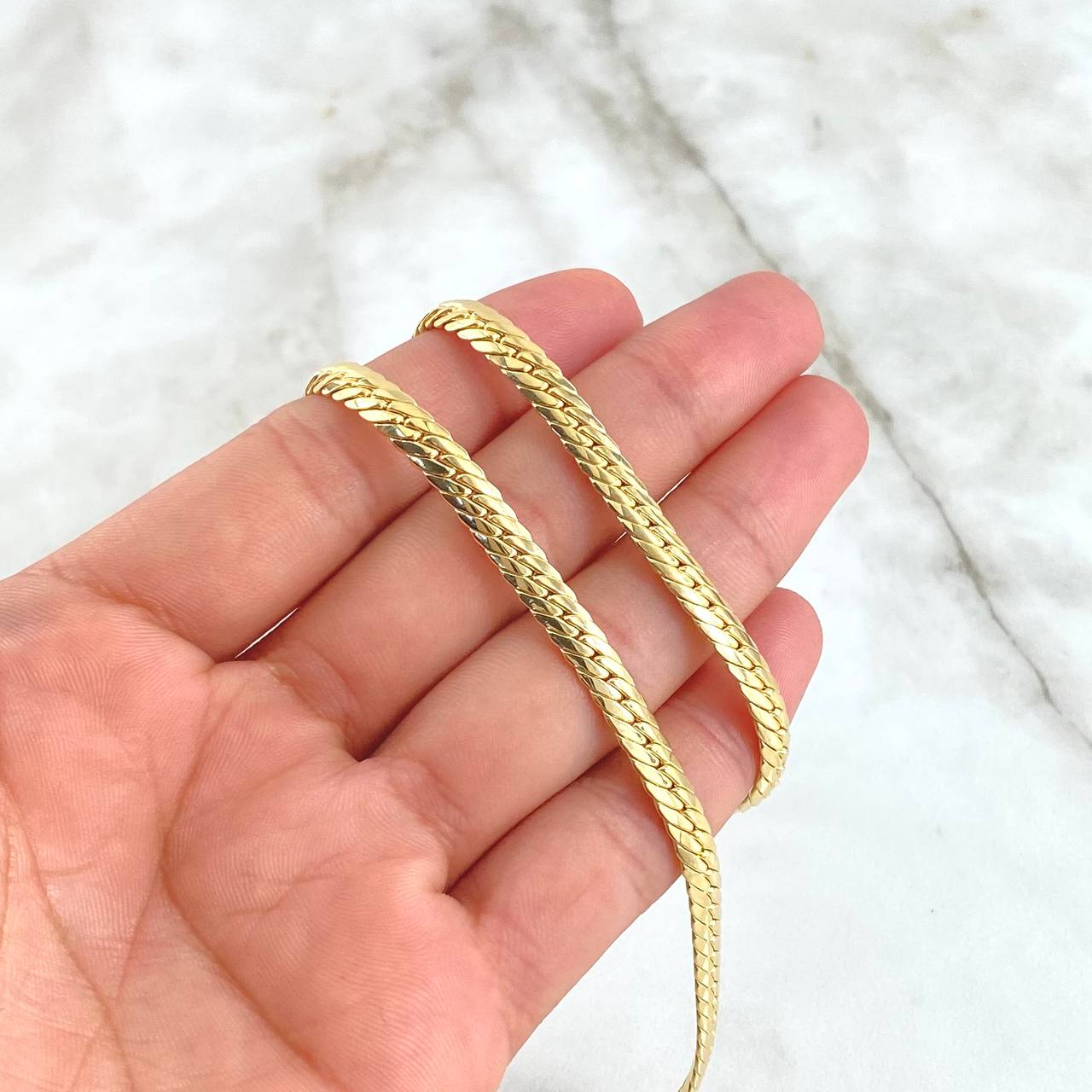 Cadena Serpiente 15.55gr / 60cm / 4.8mm Oro Amarillo +3 18K *