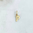 Dije Letra P Cursiva 0.45gr / 1.7cm / Lisa Oro Amarillo 18K