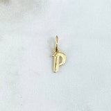 Dije Letra P Cursiva 0.45gr / 1.7cm / Lisa Oro Amarillo 18K