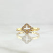 Anillo Trebol Cruz Silueta 2.45 g / T7 1/4 Oro Amarillo 18K