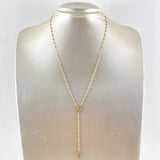 Rosario Virgen Milagrosa 3.3gr / 45cm / 1.8mm Bolas Lisas Cruz Lisa Graduable Oro Amarillo +4 18K *