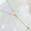 Rosario Virgen Milagrosa 3.3gr / 45cm / 1.8mm Bolas Lisas Cruz Lisa Graduable Oro Amarillo +4 18K *