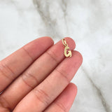 Dije Letra G Cursiva 0.4gr / 1.6cm / Lisa Oro Amarillo 18K