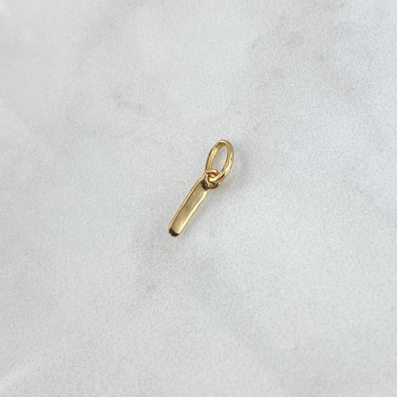 Dije Letra I Cursiva 0.3gr / 1.6cm / Oro Amarillo 18K