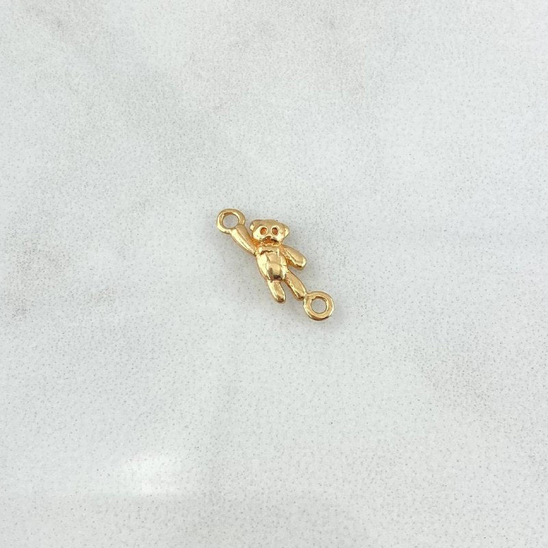 Herraje Oso Mano Arriba 0.6gr / 1.5cm / Oro Amarillo 18K *
