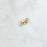 Herraje Oso Mano Arriba 0.6gr / 1.5cm / Oro Amarillo 18K *