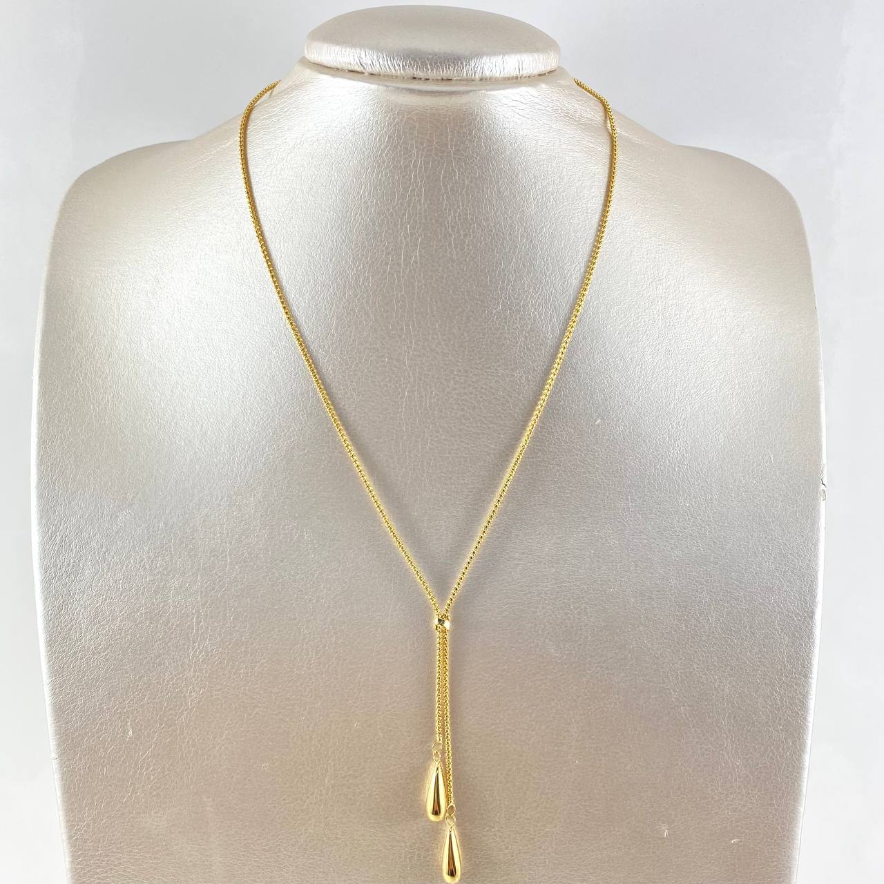 Cadena Cola De Raton Colgantes 5gr / 40cm / 1.3mm Oro Amarillo +4 18K ©