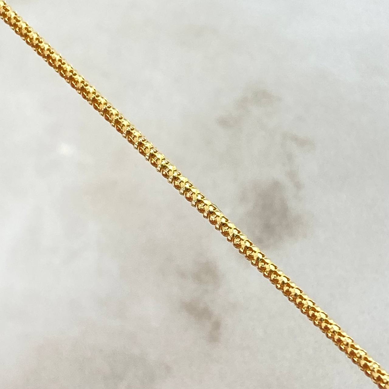 Cadena Cola De Raton Colgantes 5gr / 40cm / 1.3mm Oro Amarillo +4 18K ©