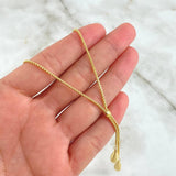 Cadena Cola De Raton Colgantes 5gr / 40cm / 1.3mm Oro Amarillo +4 18K ©