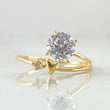 Anillo Solitario Corazon Alelo 1.75gr / T7 1/2 / Oro 18K ©