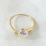 Anillo Solitario Corazon Alelo 1.75gr / T7 1/2 / Oro 18K ©