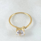 Anillo Solitario Chispa Individual 1.3gr / T5 3/4 / Oro 18K ©
