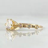 Anillo Solitario Rombos 1.55gr / T6 / Oro 18K ©