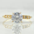 Anillo Solitario Carril Fijo 1.5gr / T6 1/2 / Oro 18K ©