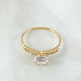 Anillo Solitario Carril Fijo 1.5gr / T6 1/2 / Oro 18K ©