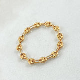 Anillo GC 0.75gr / T7 1/2 - T8 / Oro 18K