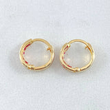 Candongas Carril 0.8gr / 1cm / Oro Amarillo 18K *