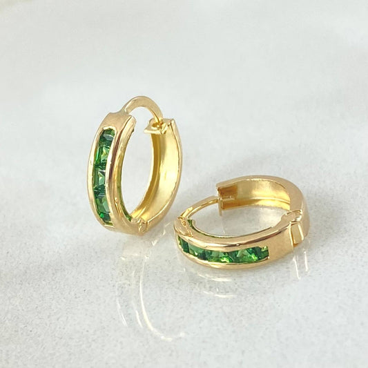 Candongas Carril 0.8gr / 1cm / Oro Amarillo 18K ©
