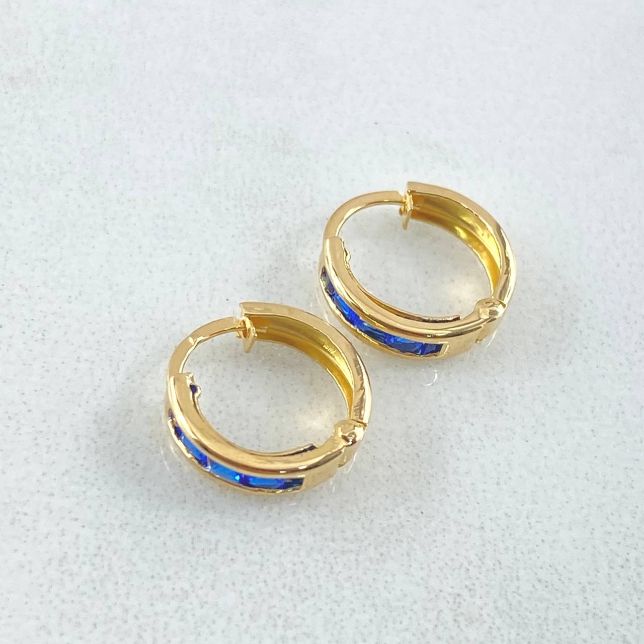 Candongas Carril 0.8gr / 1cm- Oro 18K ©