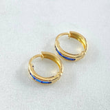 Candongas Carril 0.85gr / 1cm- Oro 18K ©