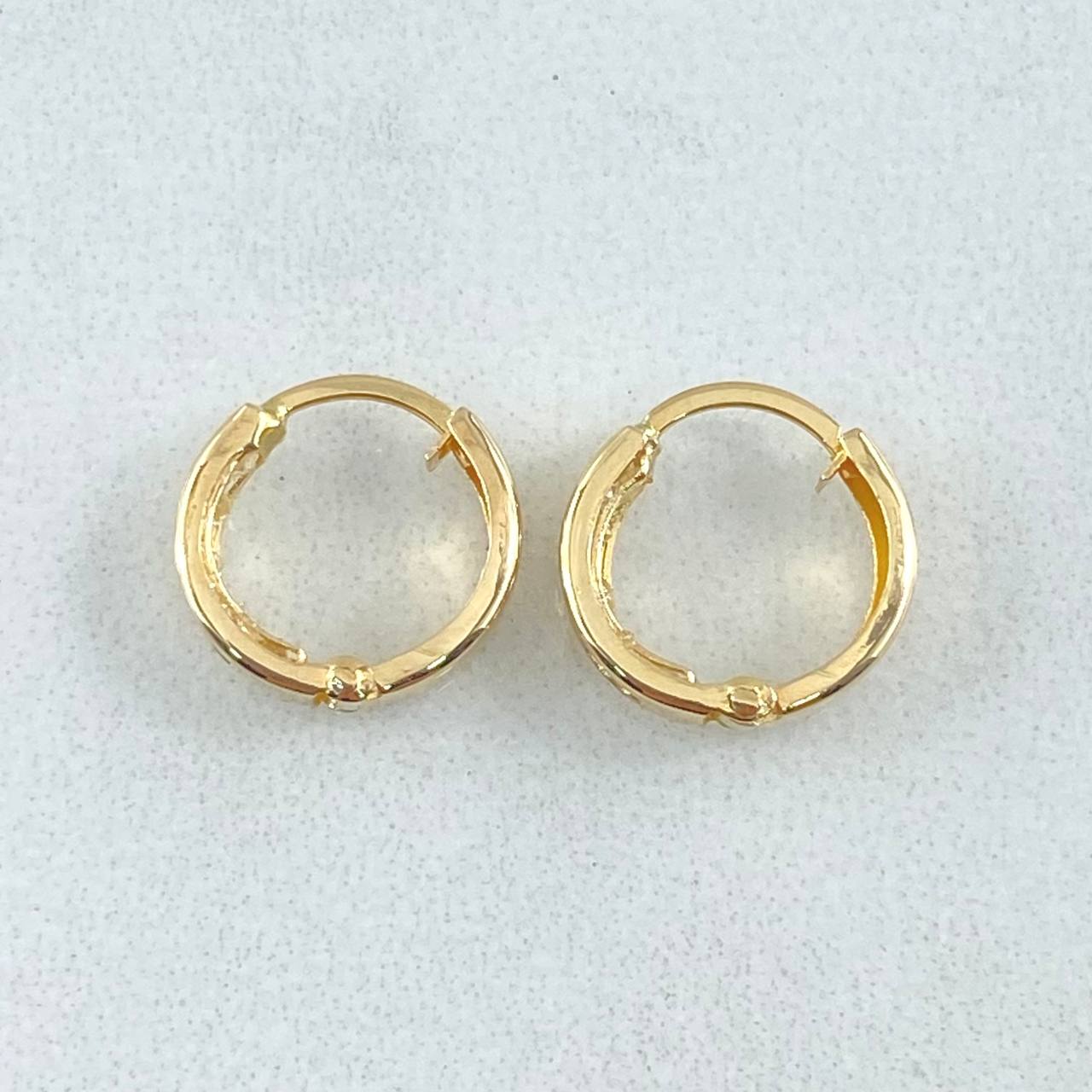 Candongas Carril 0.85gr / 1cm- Oro 18K *