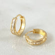 Candongas Carril 0.9gr / 1cm / Oro 18K