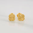 Topos Trebol Diamantado 0.95g / 6.6mm Oro Amarillo 18K
