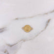 Herraje Letra G 0.4gr / 1.4cm-Circulo Bordeado Oro Amarillo 18K
